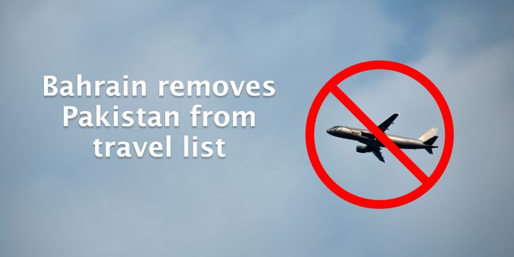 The state of Bahrain, travel red list