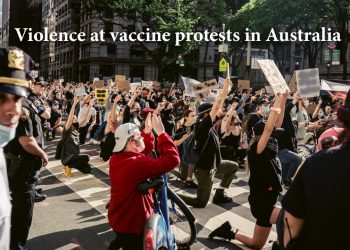 protestors, vaccine protest