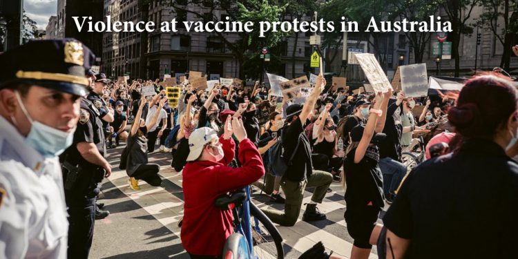 protestors, vaccine protest