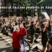 protestors, vaccine protest