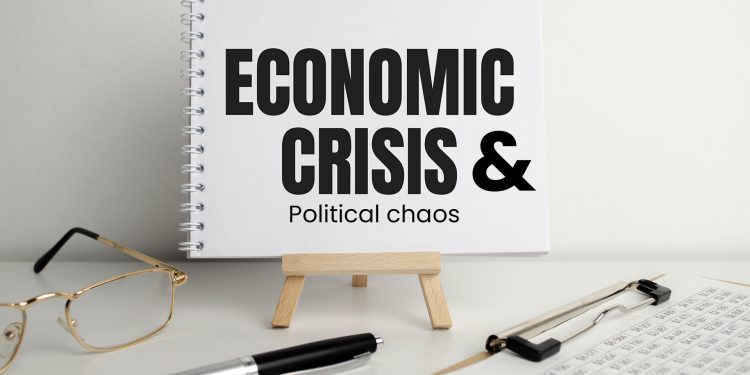 economic crisis, political chaos in Sri Lanka, protests and distress