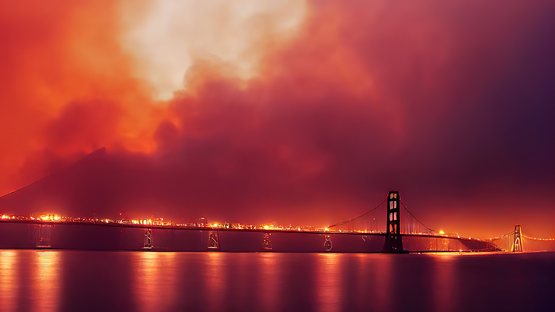 wildfire in California, evacuation and damage to structures