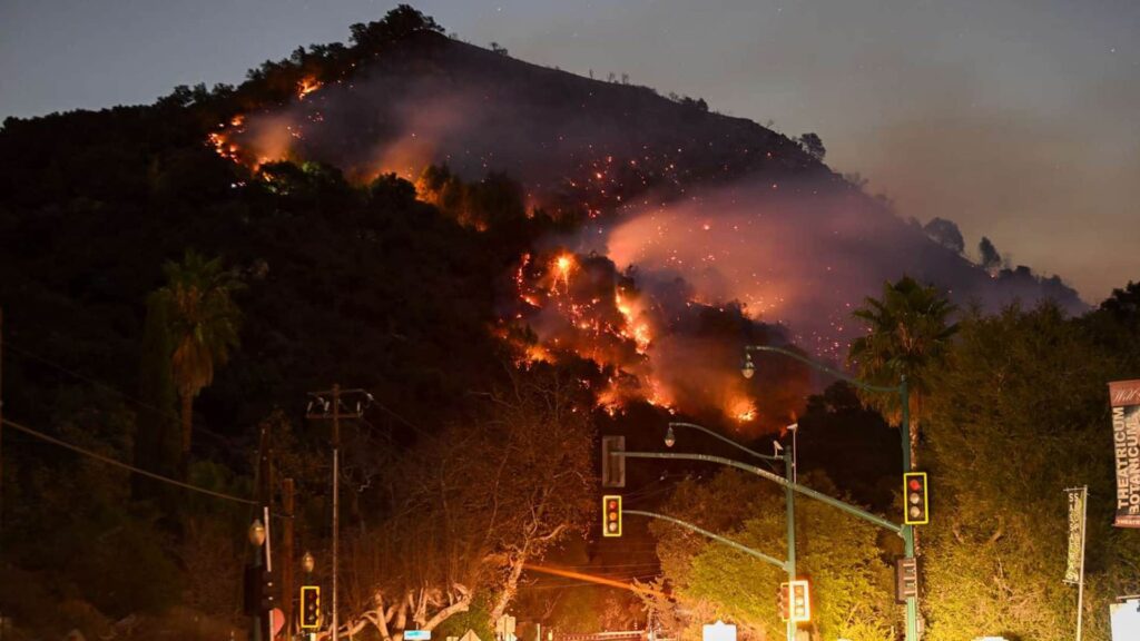 Los Angeles wildfires, City in California 