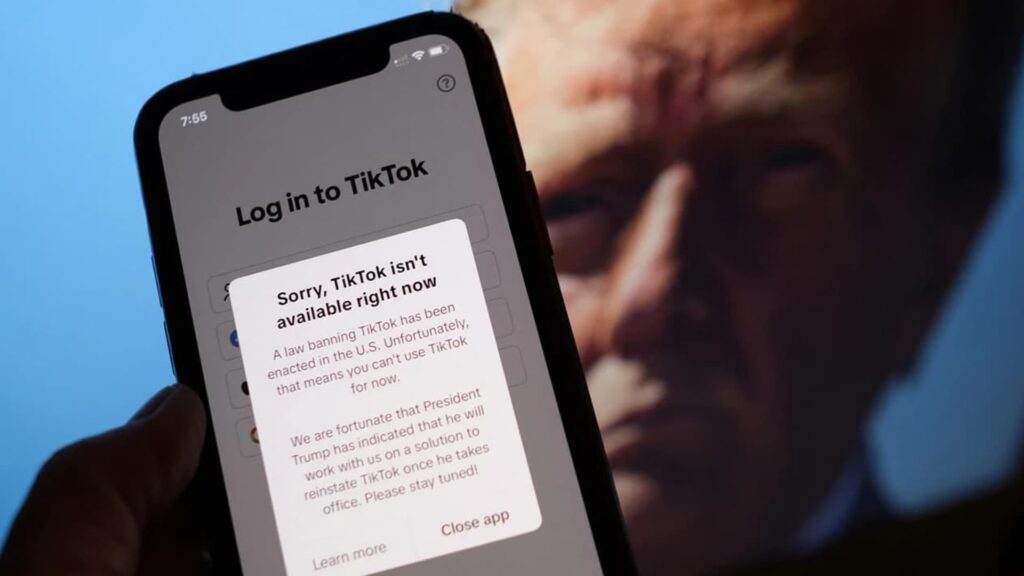 TikTok banned in US, TikTok ban news 
