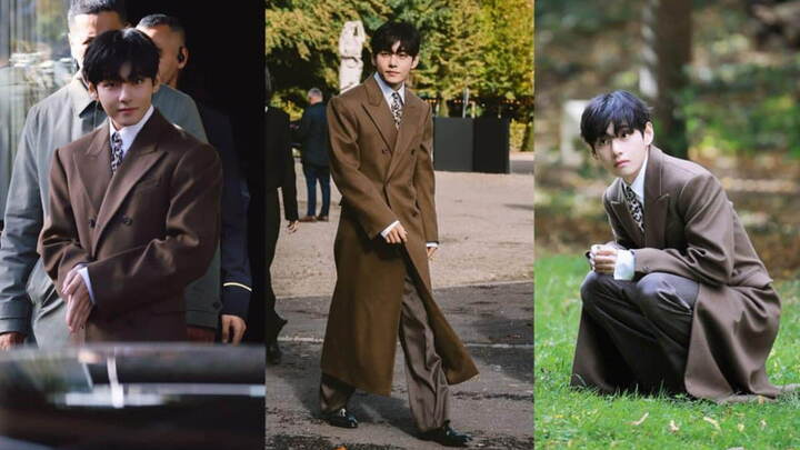 BTS V Paris Fashion Week, BTS member Kim Taehyung, BTS Taehyung,

