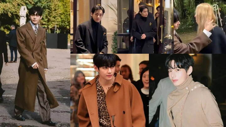 BTS V Paris Fashion Week, BTS member Kim Taehyung, BTS Taehyung,

