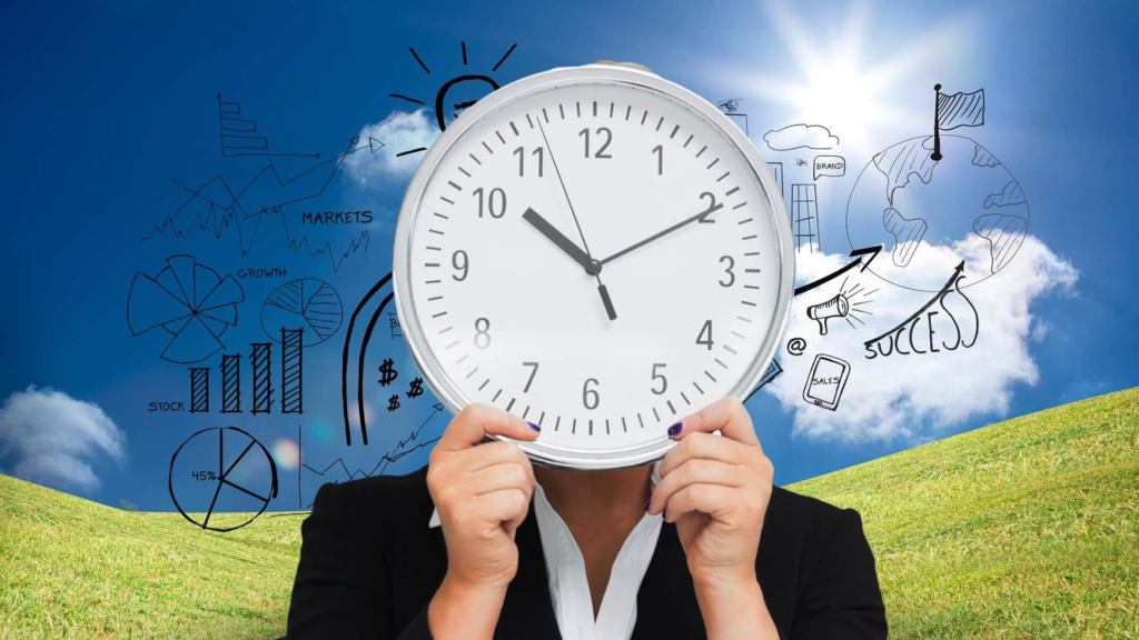 A visual representation of time and aging 
