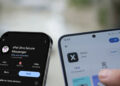 xPal encrypted messaging app and xChat google store and apple store screen side by side